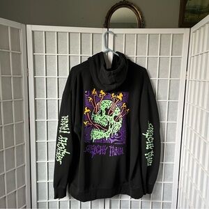 Lurking Class Black Hoodie with Glow in the Dark Graphic